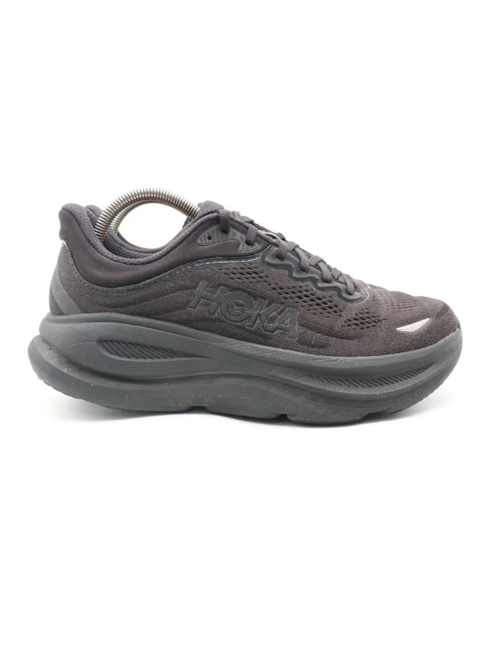 Hoka One One Bondi 9 Men's Size 9 D Triple Black Running Shoe's 1162011 BBLC
